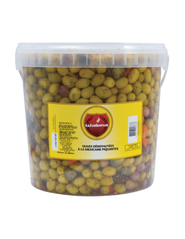 Olives Dénoyautées à la mexicaine Piquantes 7Kg