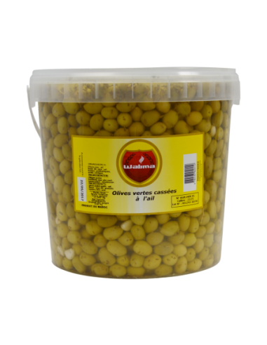 Olives Vertes à l'ail 8kg