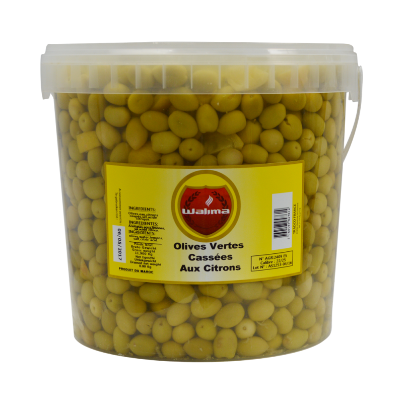 Olives Vertes aux Citrons 8kg