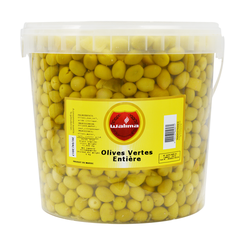 Olives Vertes Entières 8kg