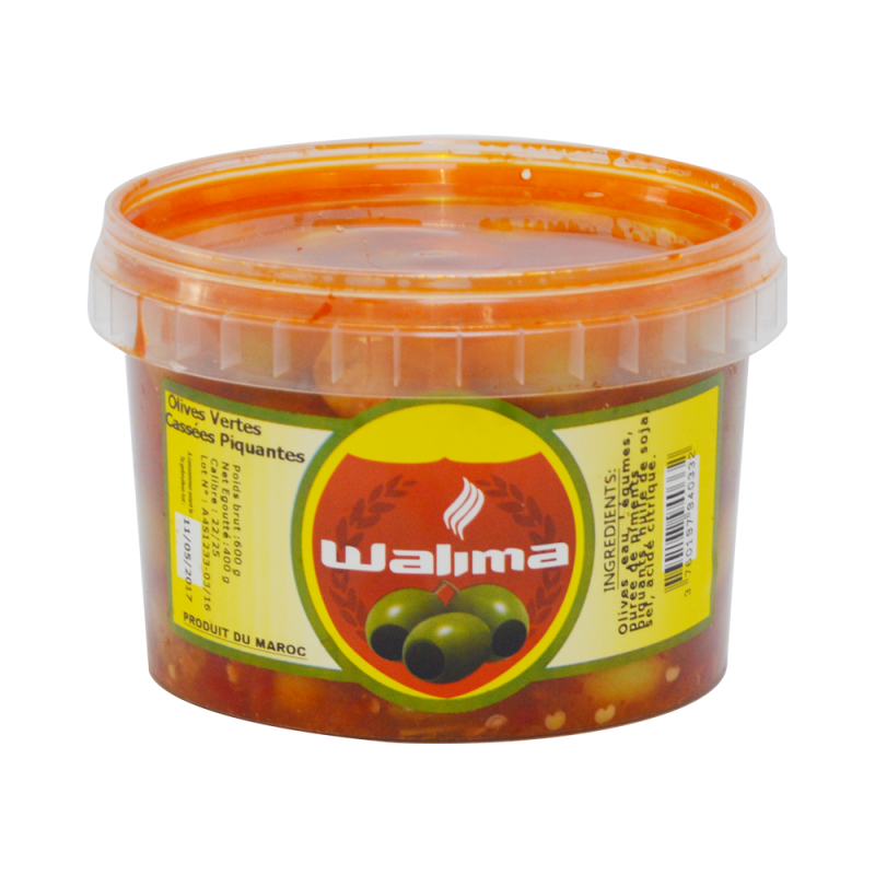 Olives Vertes Piquantes 600g