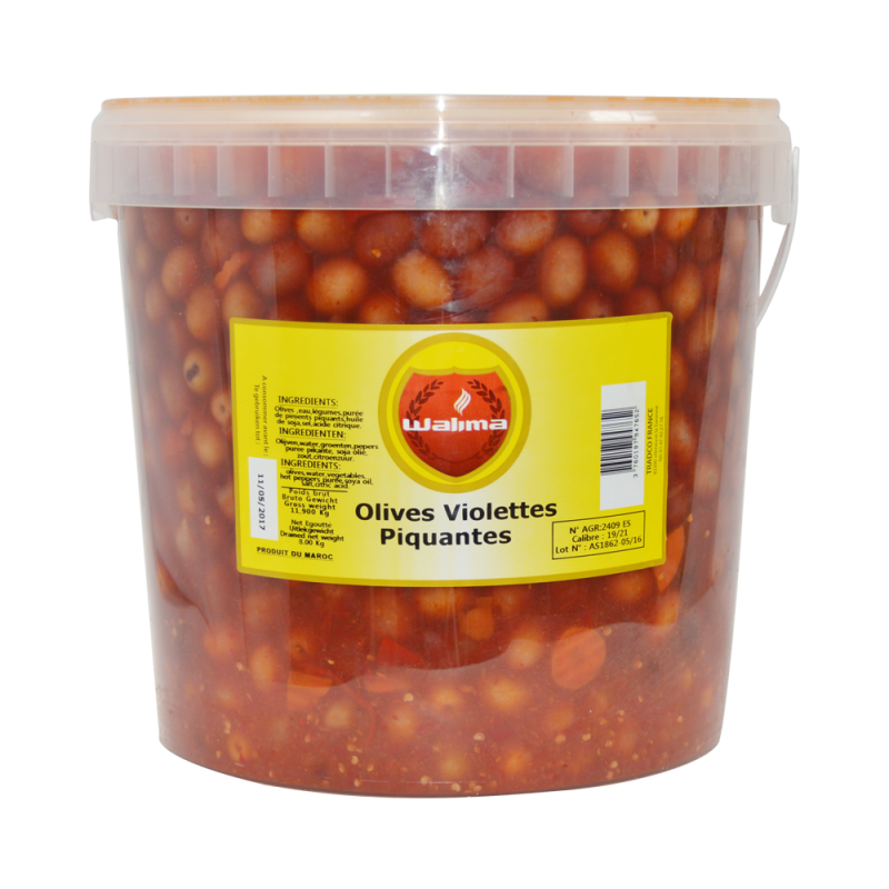 Olives Violettes Piquantes 8kg