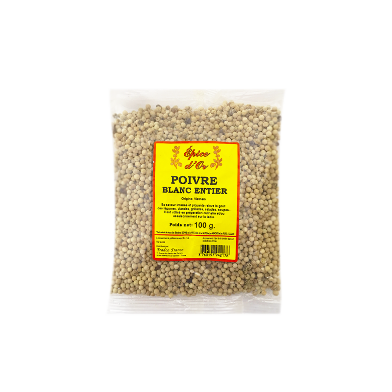 Poivre Blanc Entier 100g