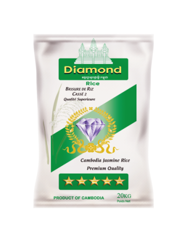 Riz Cambodge Cassé 2 fois DIAMOND 20Kg